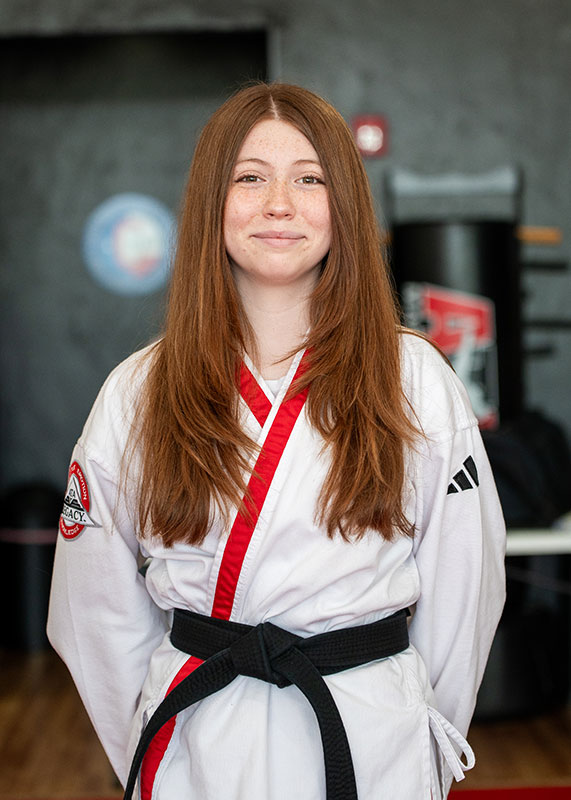 Aubrey Walsh, 1st degree black belt