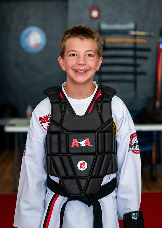 Cooper Dakin, 1st degree black belt